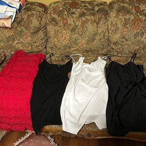 Red free people dress